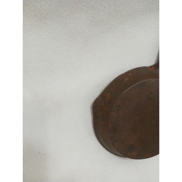 6" Cast IRON EGG Fryer Skillet Seasoned GREAT for Home Or Camping ANTIQUE Vntg - Picture 8 of 11